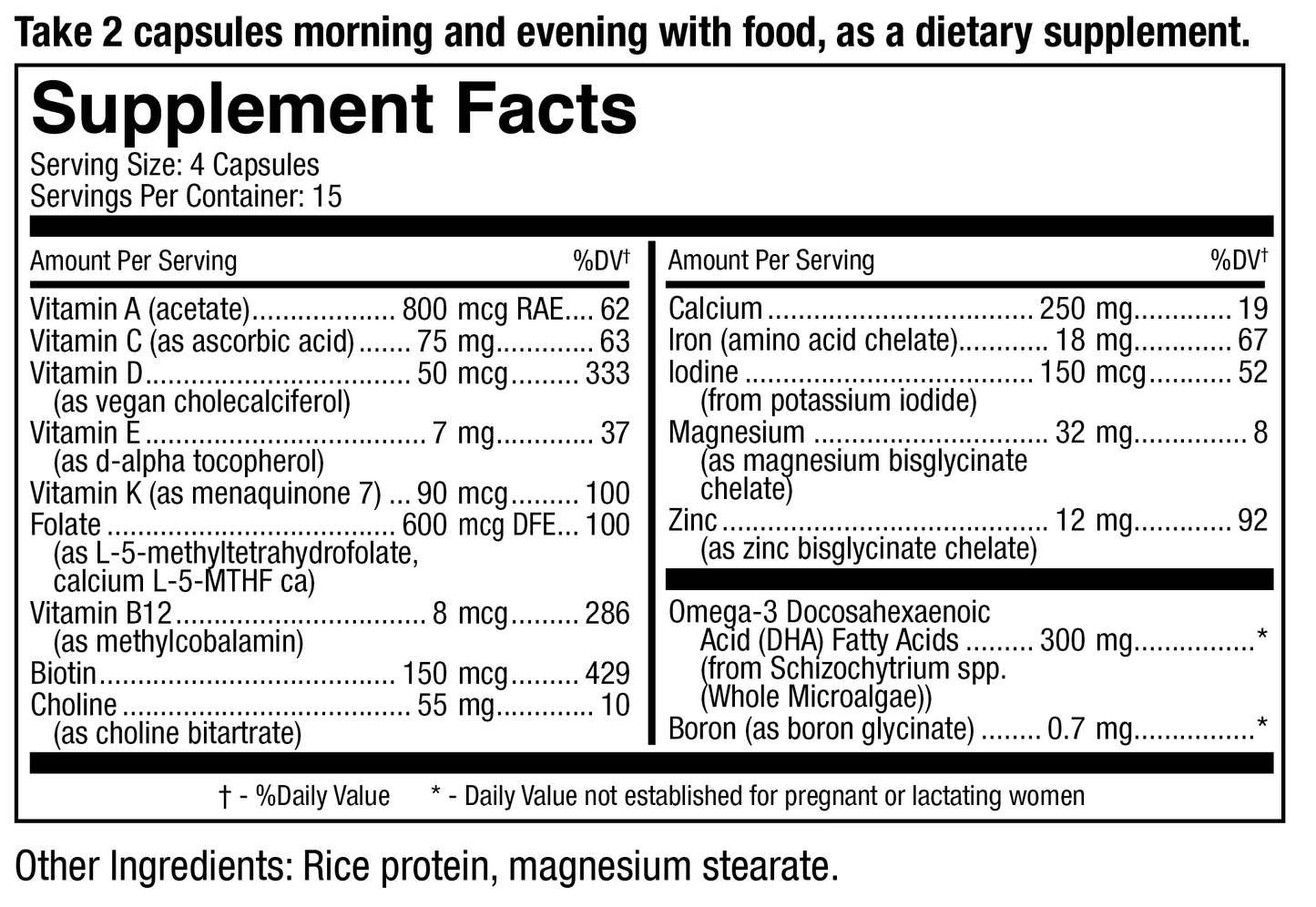 My Prenatal™ — Complete Prenatal Nutrition for Mom & Baby | 60 Capsules