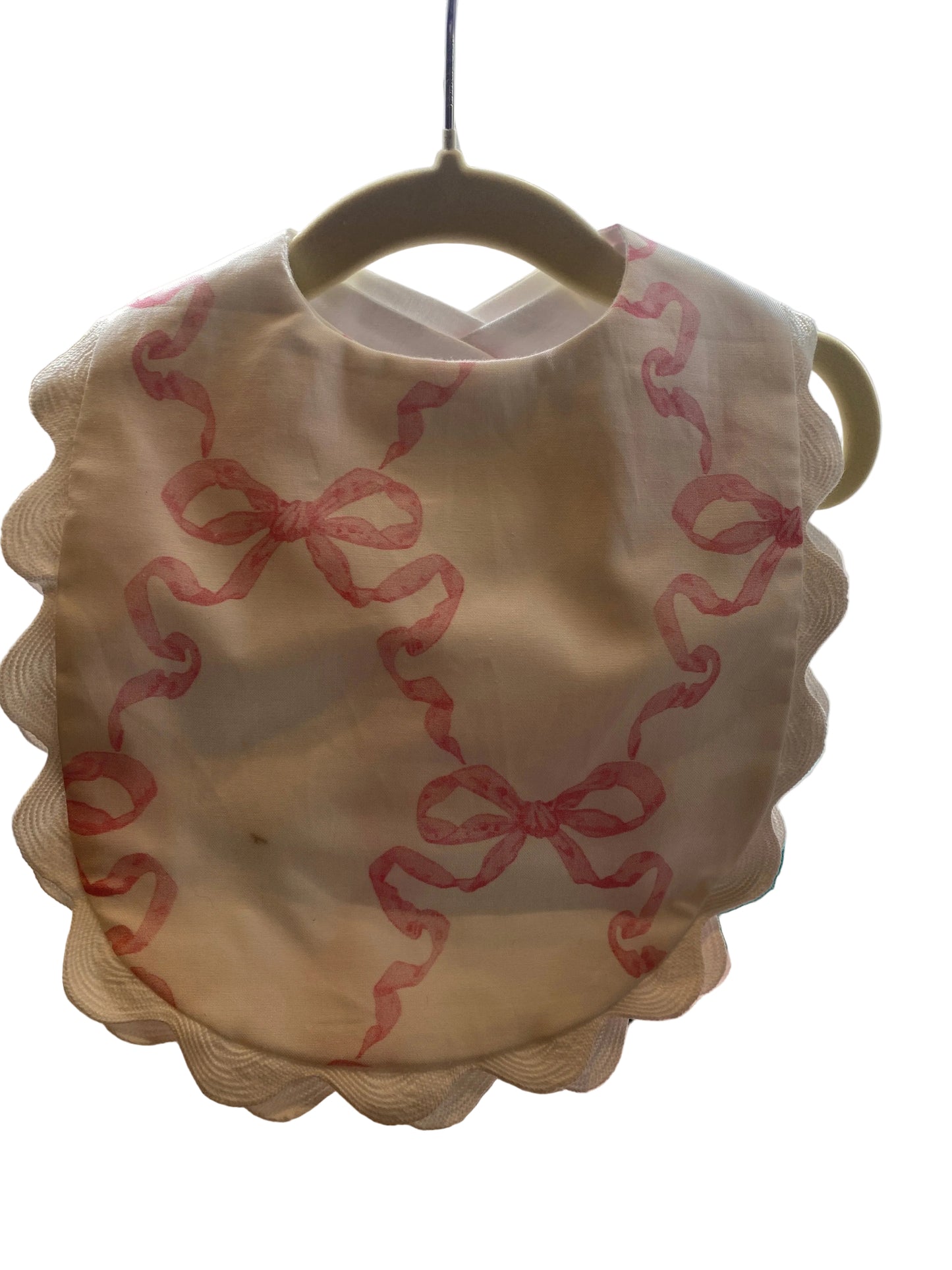 Jan Sevadjian Baby Bib with Bow