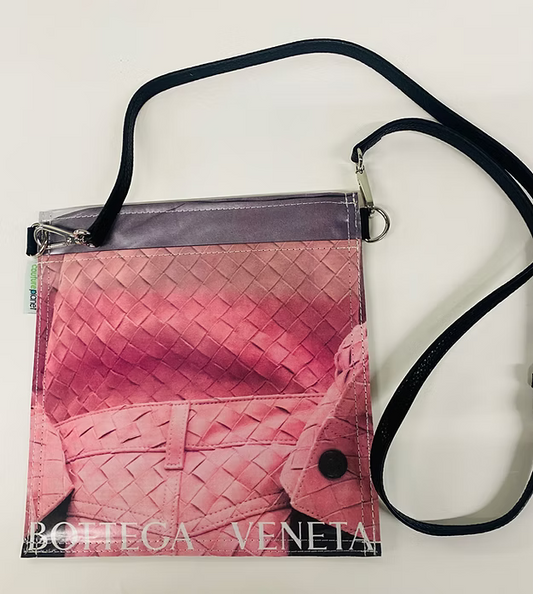 Couture Planet The Amanda Crossbody | The "Bottega" Pink Basketweave Edition