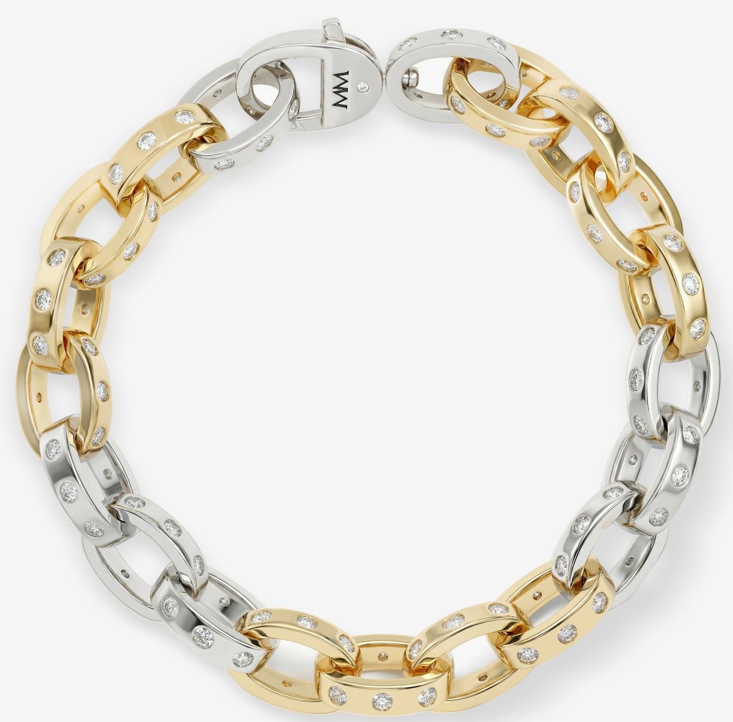 Melinda Maria Ashley Chain Link Bracelet, Gold Mix, 9mm