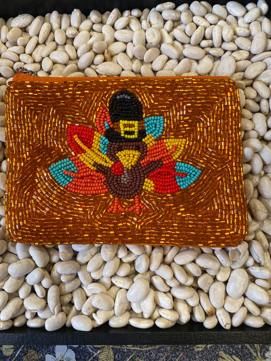 KP Thanksgiving Turkey Coin Bag