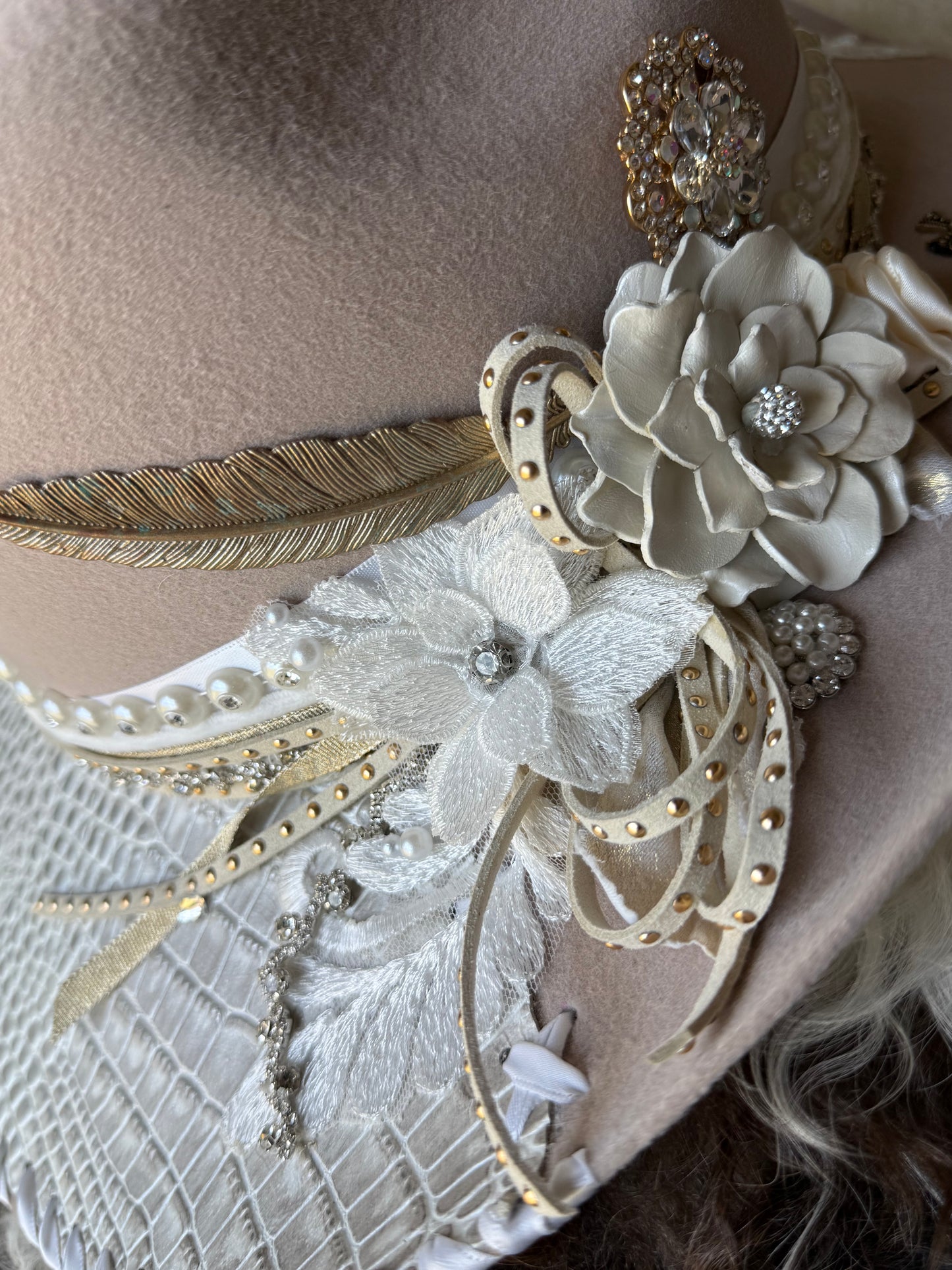 Annie’s Touch Felt Cowgirl Hat- Bridal Collection