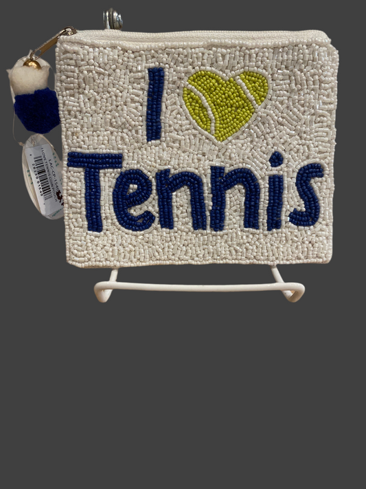I Love Tennis Zipper Coin Purse - The Perfect Court-Side Accessory