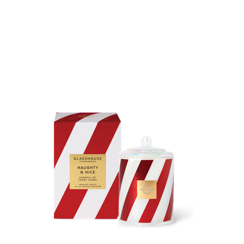 Glasshouse Christmas Naughty and Nice Candle, 13.4oz