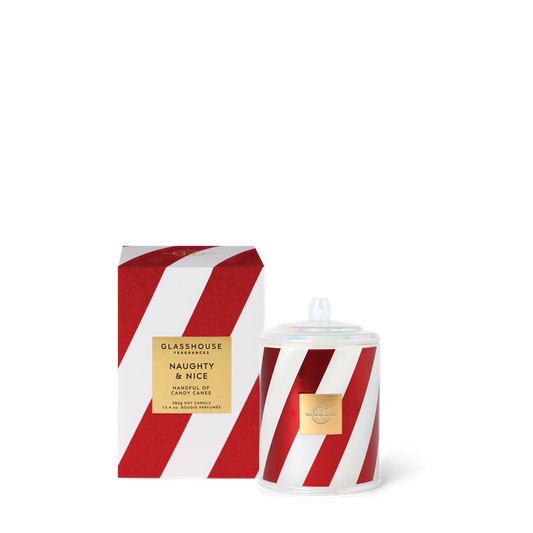 Glasshouse Christmas Naughty and Nice Candle, 13.4oz