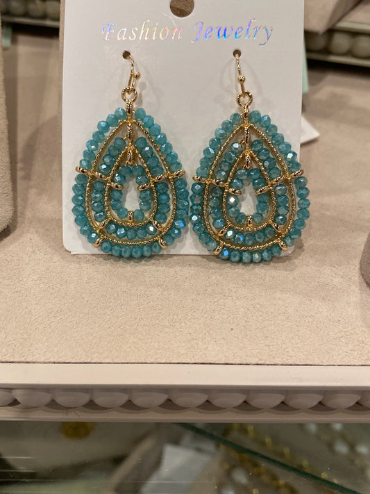 Crystal Teardrop Earrings