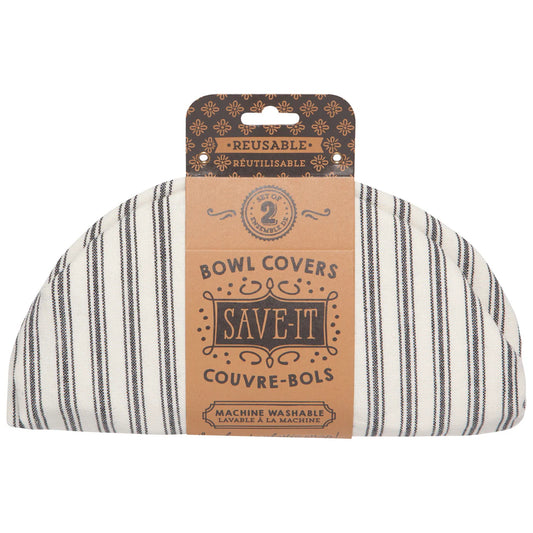 Danica Now Ticking Stripe Bowl Covers Set of 2
