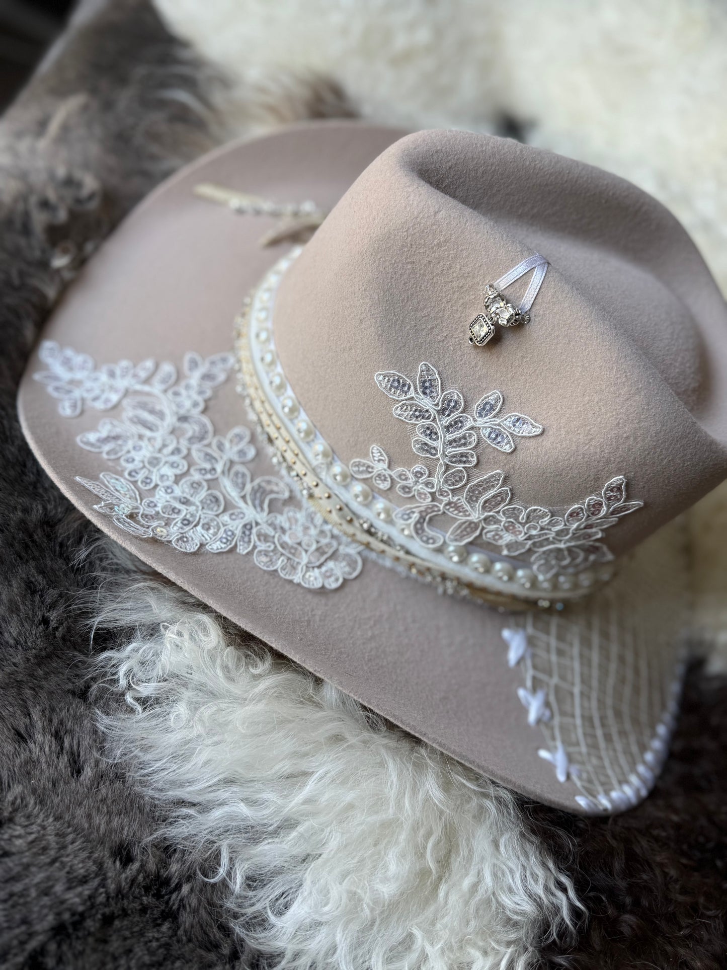Annie’s Touch Felt Cowgirl Hat- Bridal Collection
