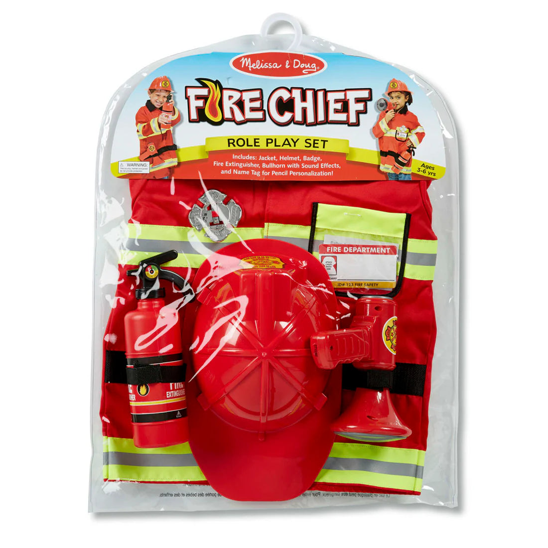 Melissa & Doug Role Play Costume Set/ Fire Chief