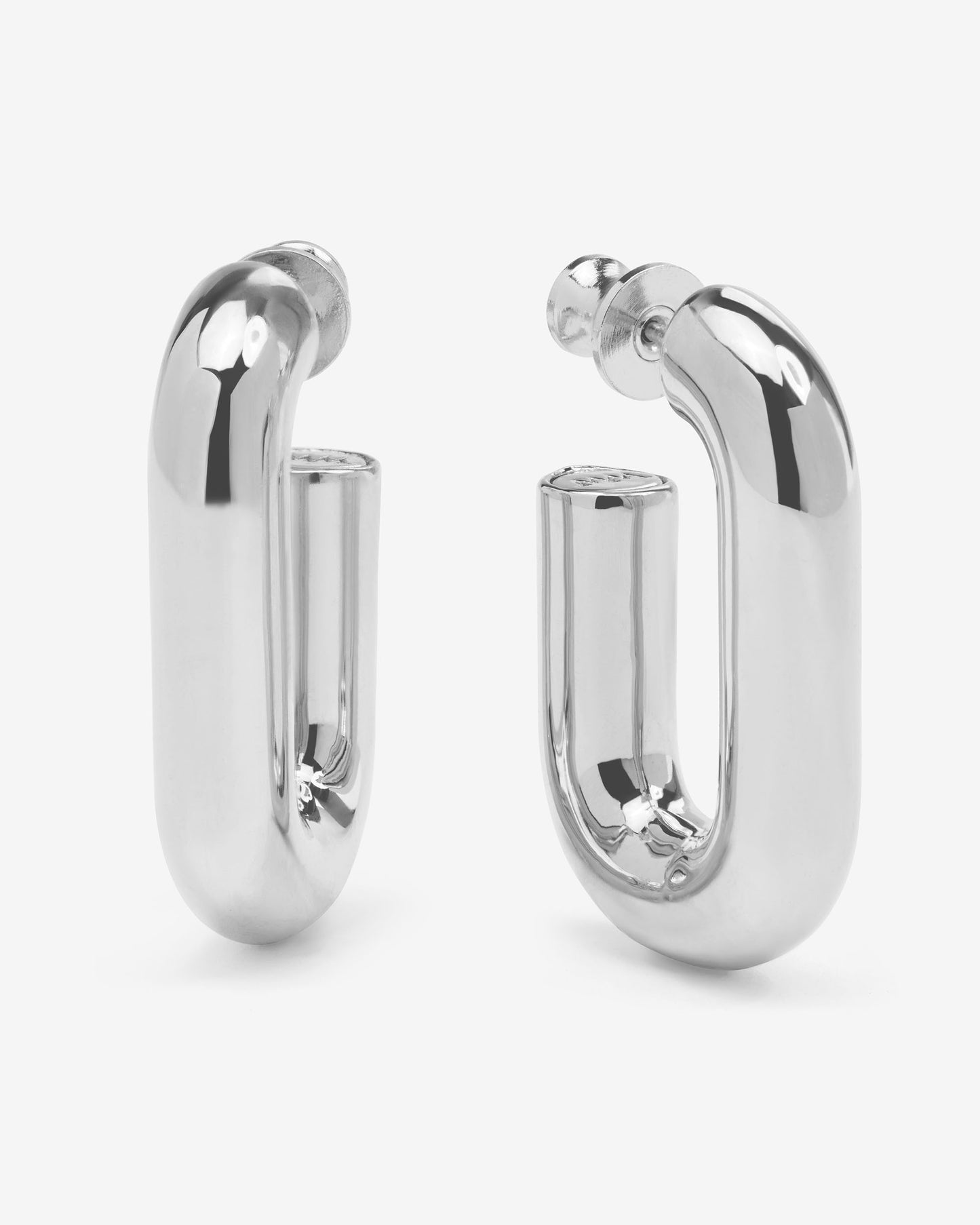 Melinda Maria Frankie Chain Huggies, Silver