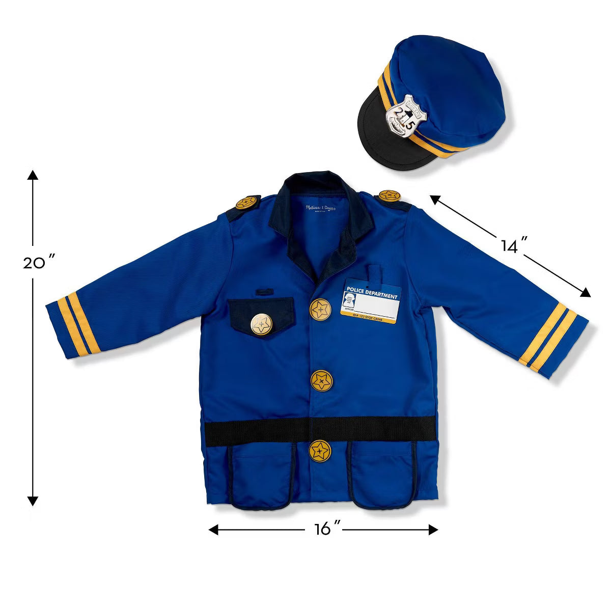 Melissa & Doug Role Play Costume Set/ Police Officer