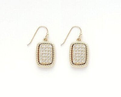 Linear Pavé Earrings