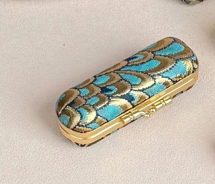 Small Feather Brocade, Card Holders with RFID Protection