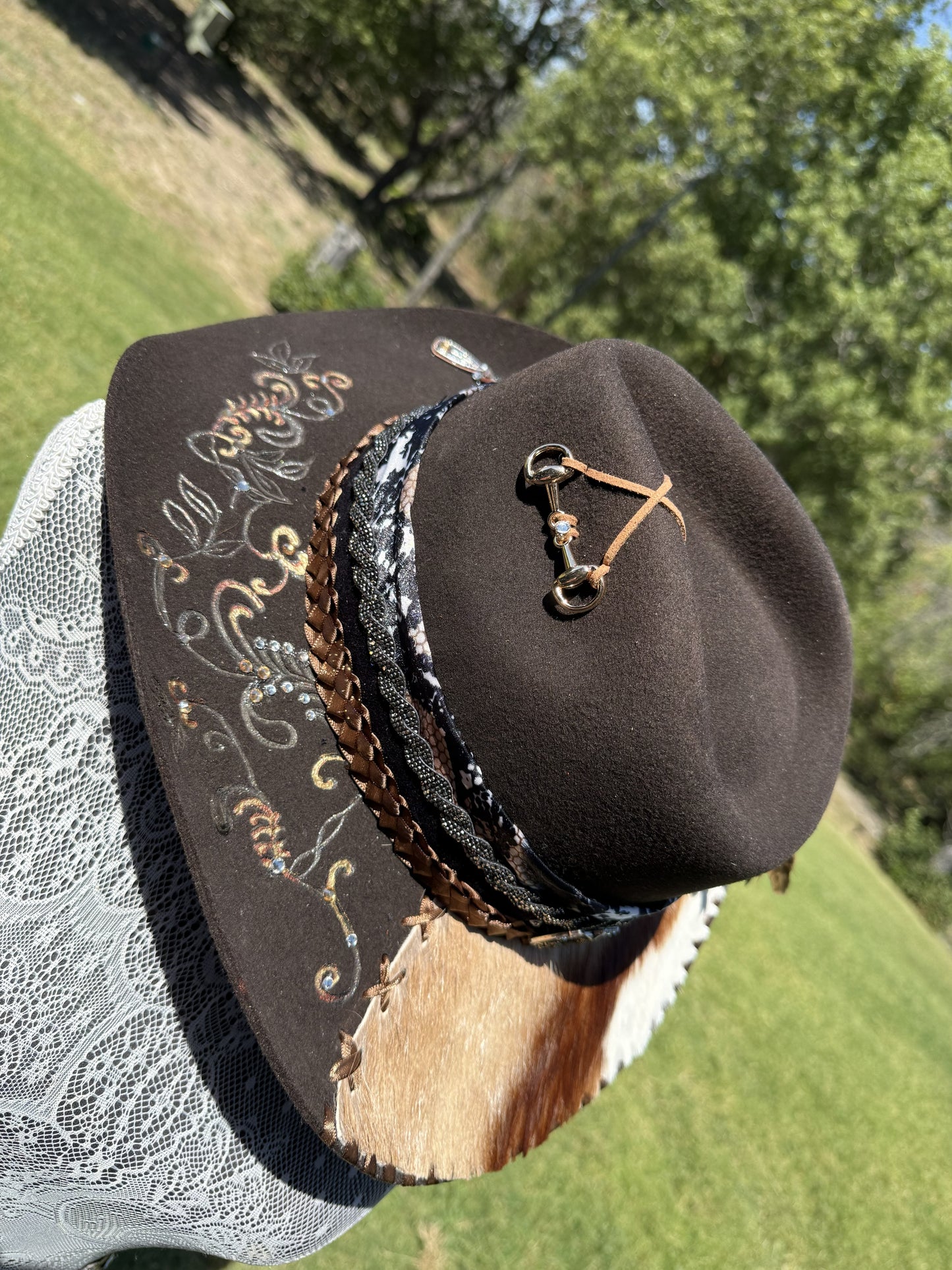 Annie’s Touch Premium Wool Cowgirl Hat - Chocolate Antelope Haven