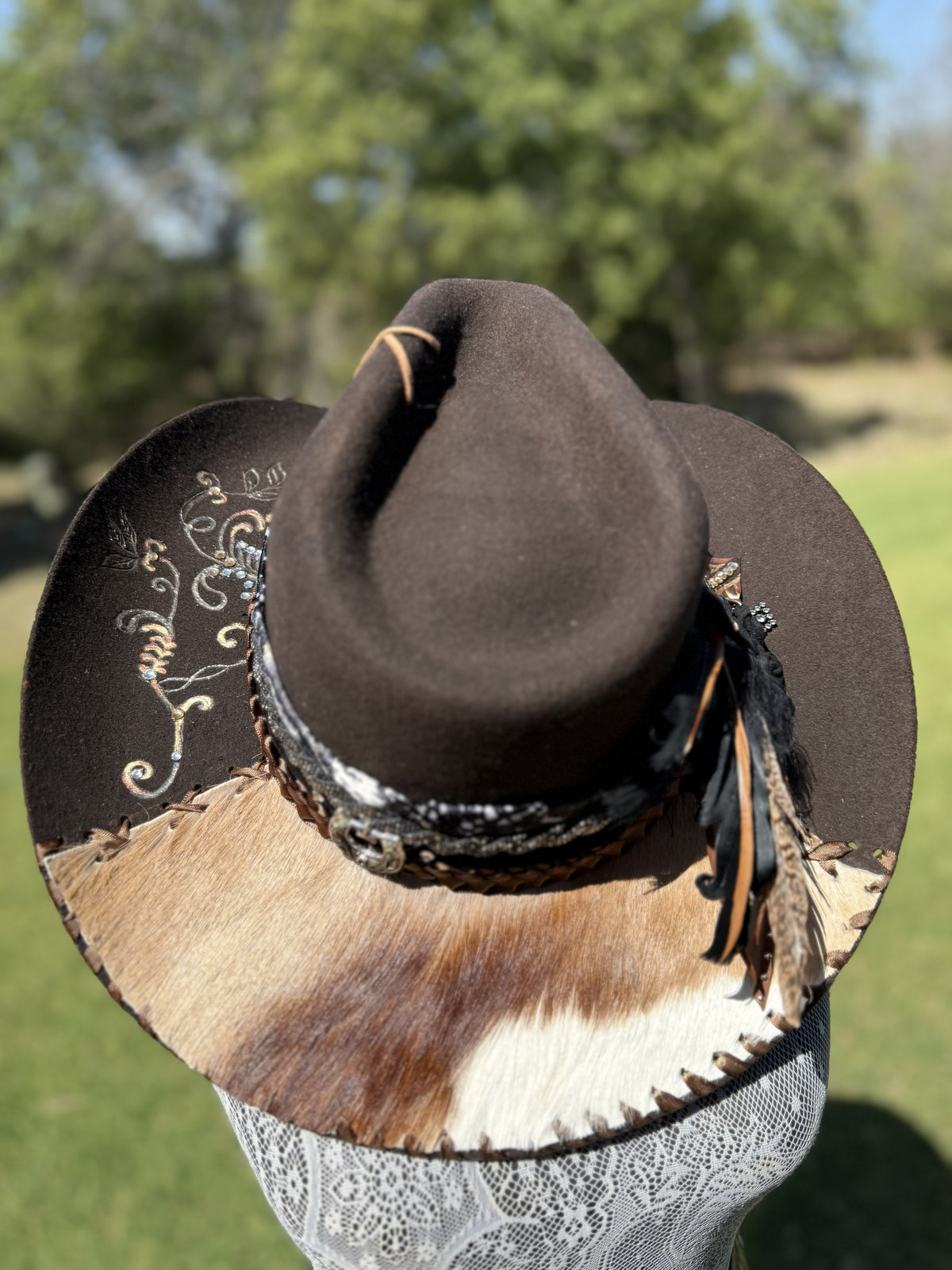 Annie’s Touch Premium Wool Cowgirl Hat - Chocolate Antelope Haven