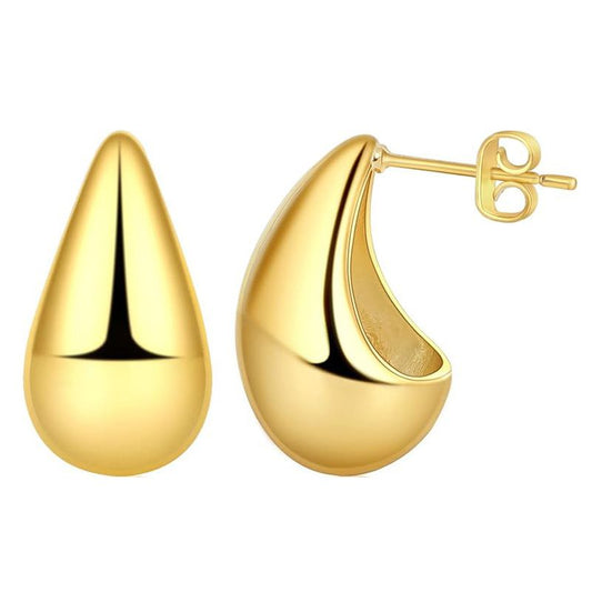 The Modern Muse Gold Teardrop Earrings