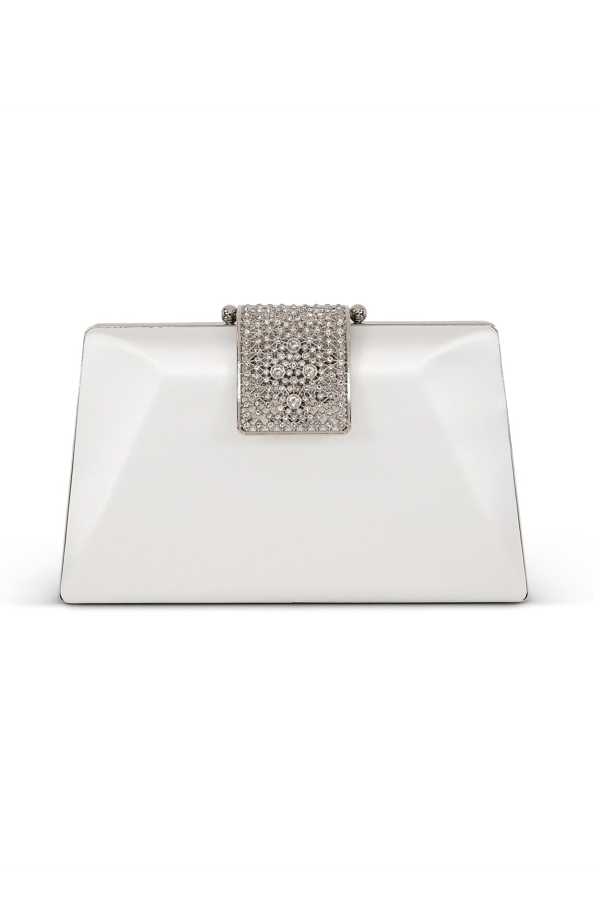 Jewel By Badgley Mischka Crystal Clasp Evening Clutch