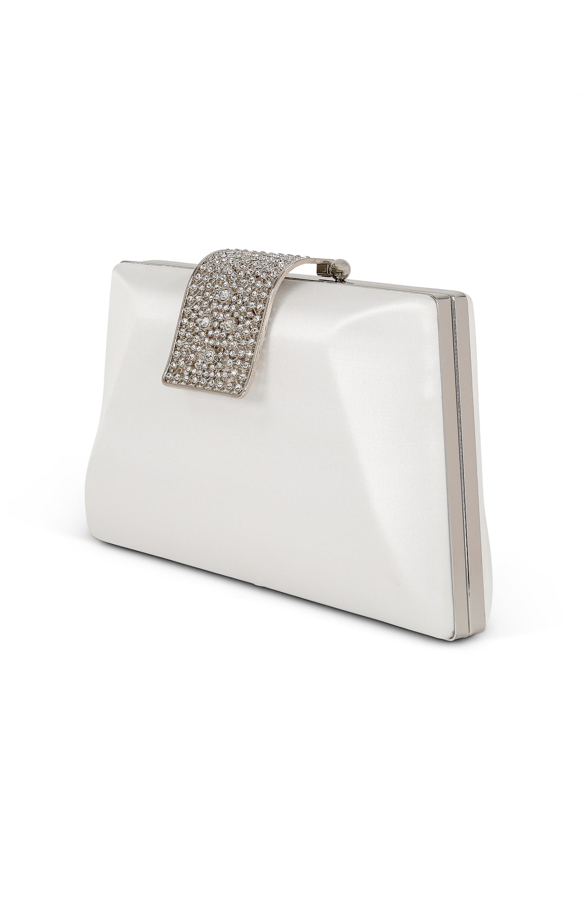 Jewel By Badgley Mischka Crystal Clasp Evening Clutch