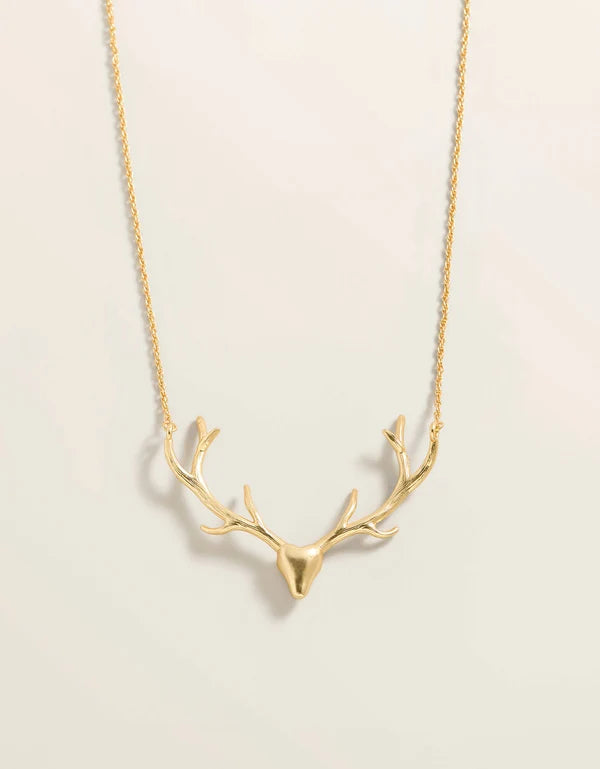 Spartina 449 Antlers Necklace 18" Gold