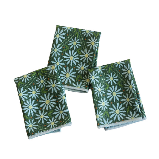 Once Again Home Mighty Mini Towel (Set 3) Reversible First Light Eden Green