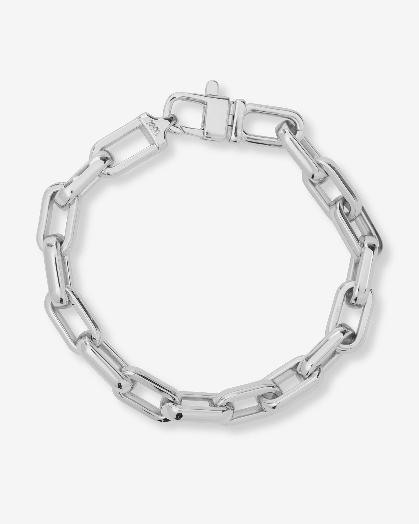 Melinda Maria Lil' Frankie Chain Bracelet, Silver, 8mm, 7.5"