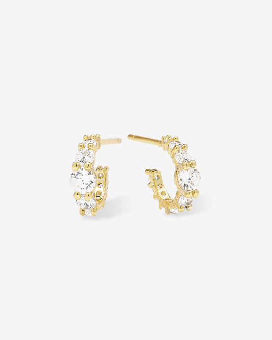Melinda Maria "Oh She Fancy" Graduated Huggies, Gold/White