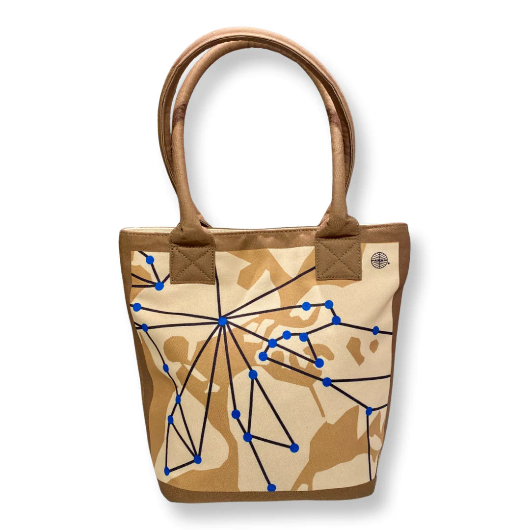 David Jeffery Tote Bag - Vintage Reproduction of Pan AM Scarf by Evan Picone