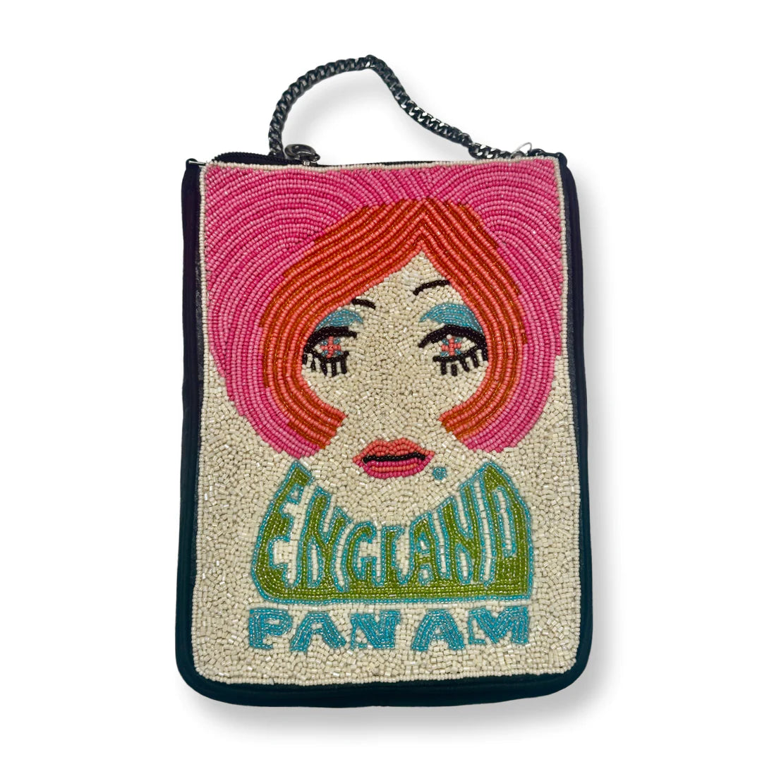 David Jeffery Crossbody Bag - Pan Am England Beaded