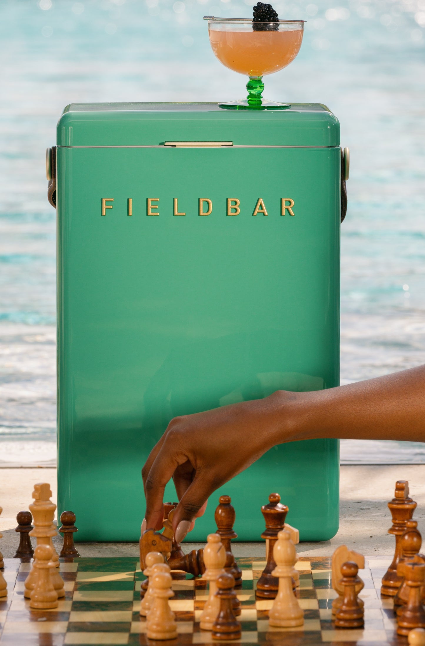 Fieldbar Drinks and Gin Box, Parisian Green, (10.5qt or 24 liter)
