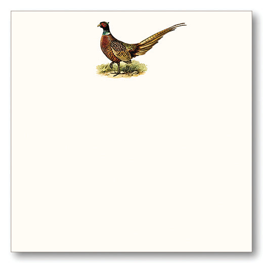 Shade Tree Greetings Note Block "Pheasant" Full Color