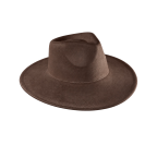 Kenze Panne Wide Brim Western Hat - Suede