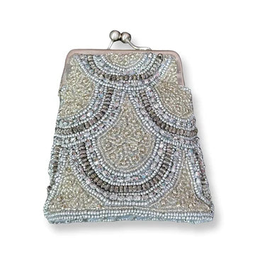 David Jeffery Coin Bag - Silver Beads