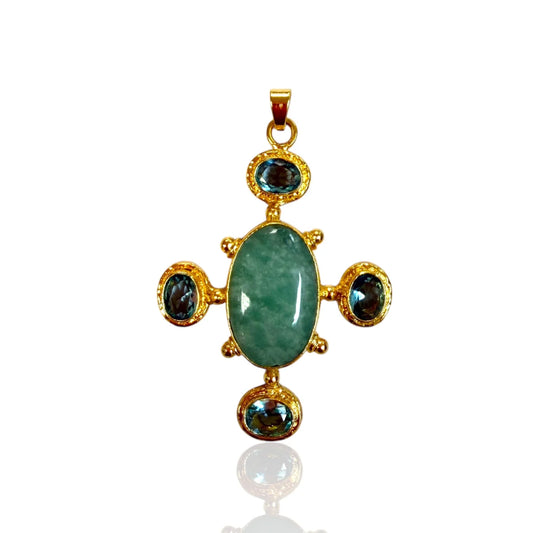 Koda Deborah Cross Pendant on Choker