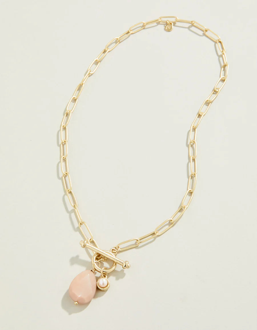 Spartina Suzy Toggle Necklace 18" Blush