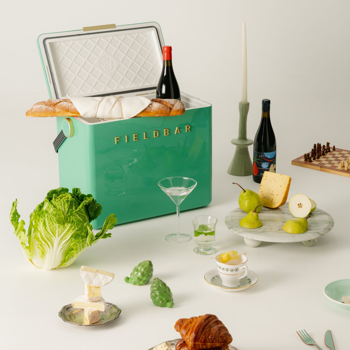 Fieldbar Drinks and Gin Box, Parisian Green, (10.5qt or 24 liter)