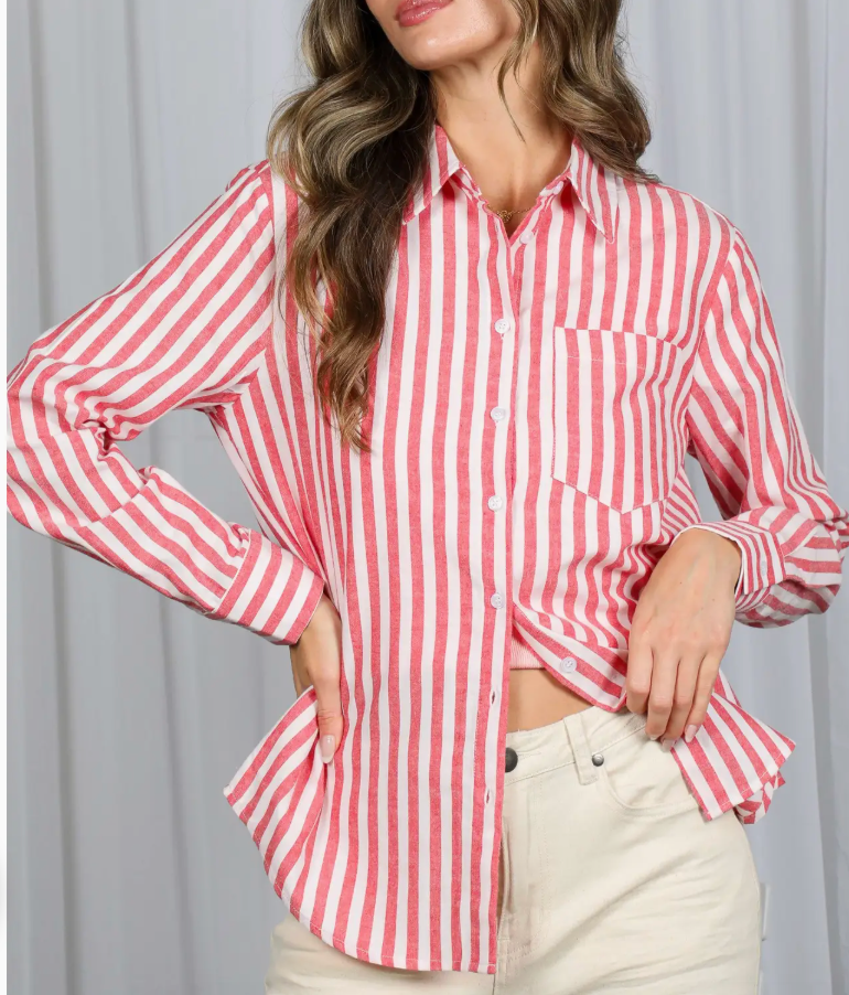 Collins Striped Button Down