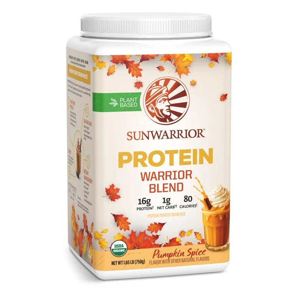 Sunwarrior Organic Warrior Blend Pumpkin Spice Protein Powder