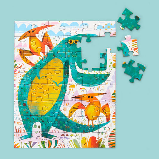 WerkShoppe T-Rex and Friends | 48 Piece Kids Puzzle Snax