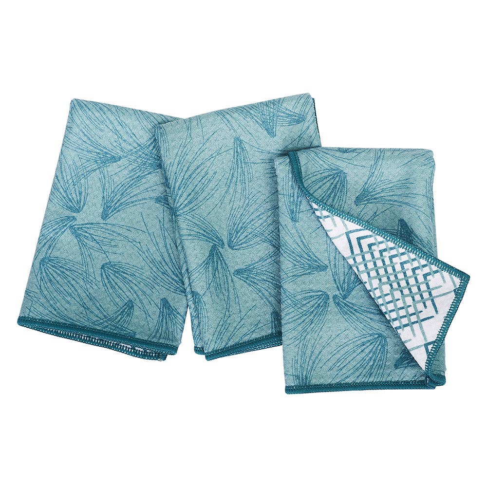 Once Again Home Mighty Mini Towel (Set of 3) Reversible- Botanical Medley