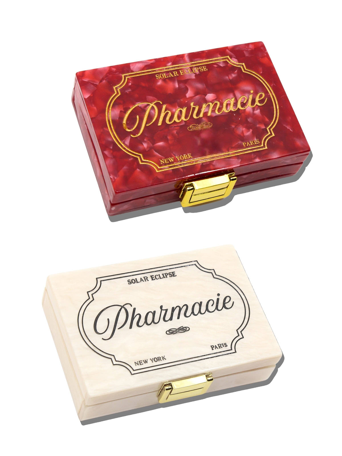 Solar Eclipse Hand-painted Pharmacie Daily Ritual Pill Case