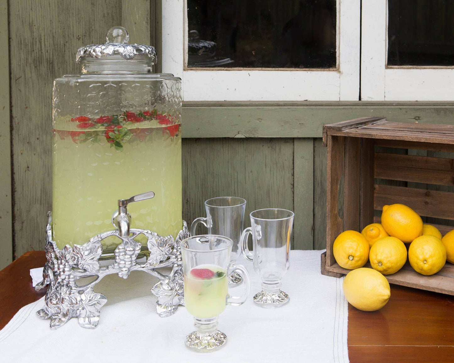 Arthur Court Elevated Grape Beverage Server