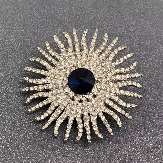Mio Queena Silver-tone Full Rhinestone Brooch