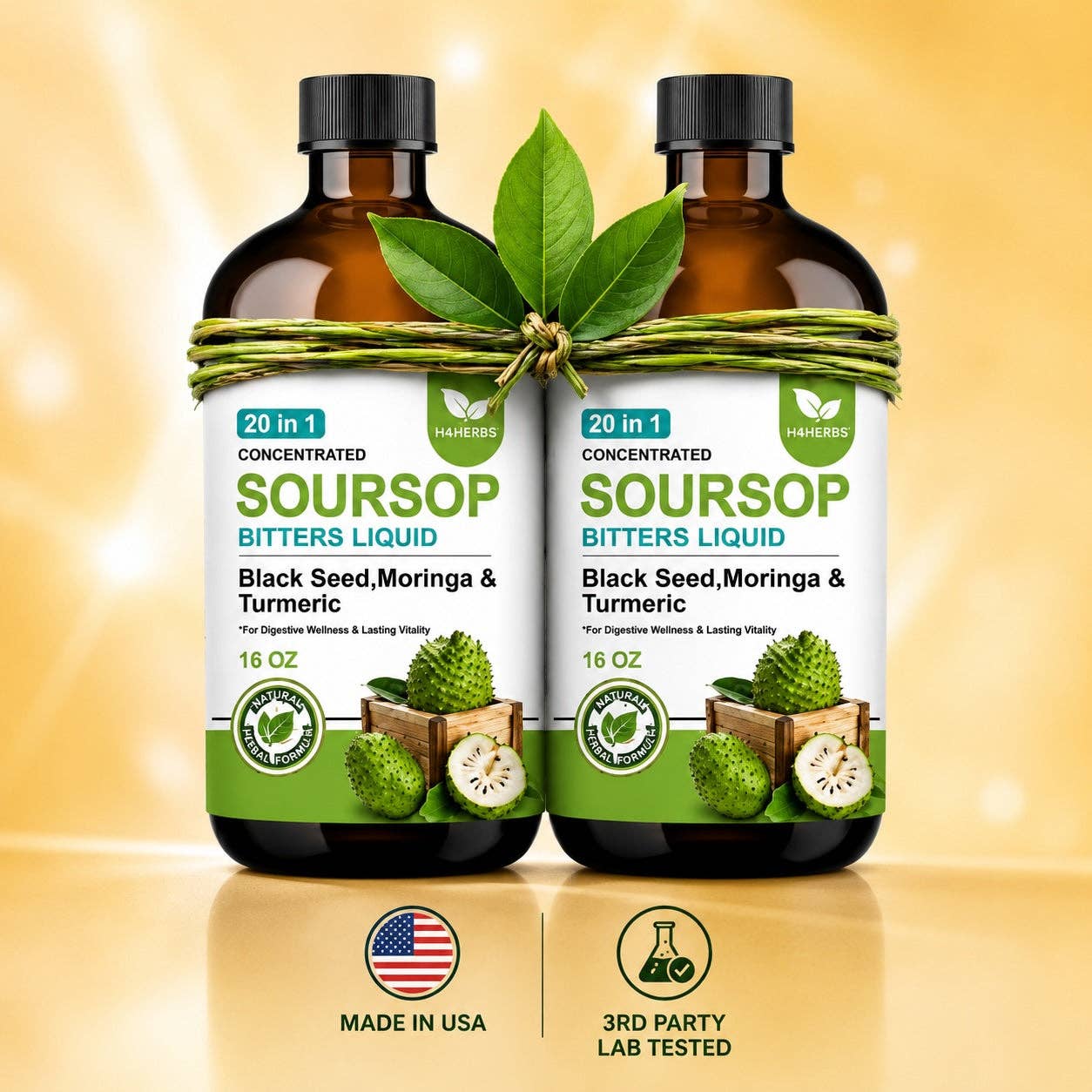 H for Herbs Soursop Bitters
