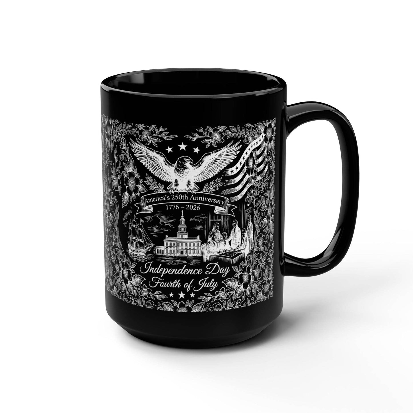 America's 250th Cup, Patriotic Liberty Bell Coffee Mug