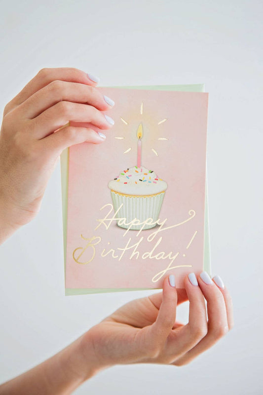 Karen Adams Golden Birthday Greeting Card