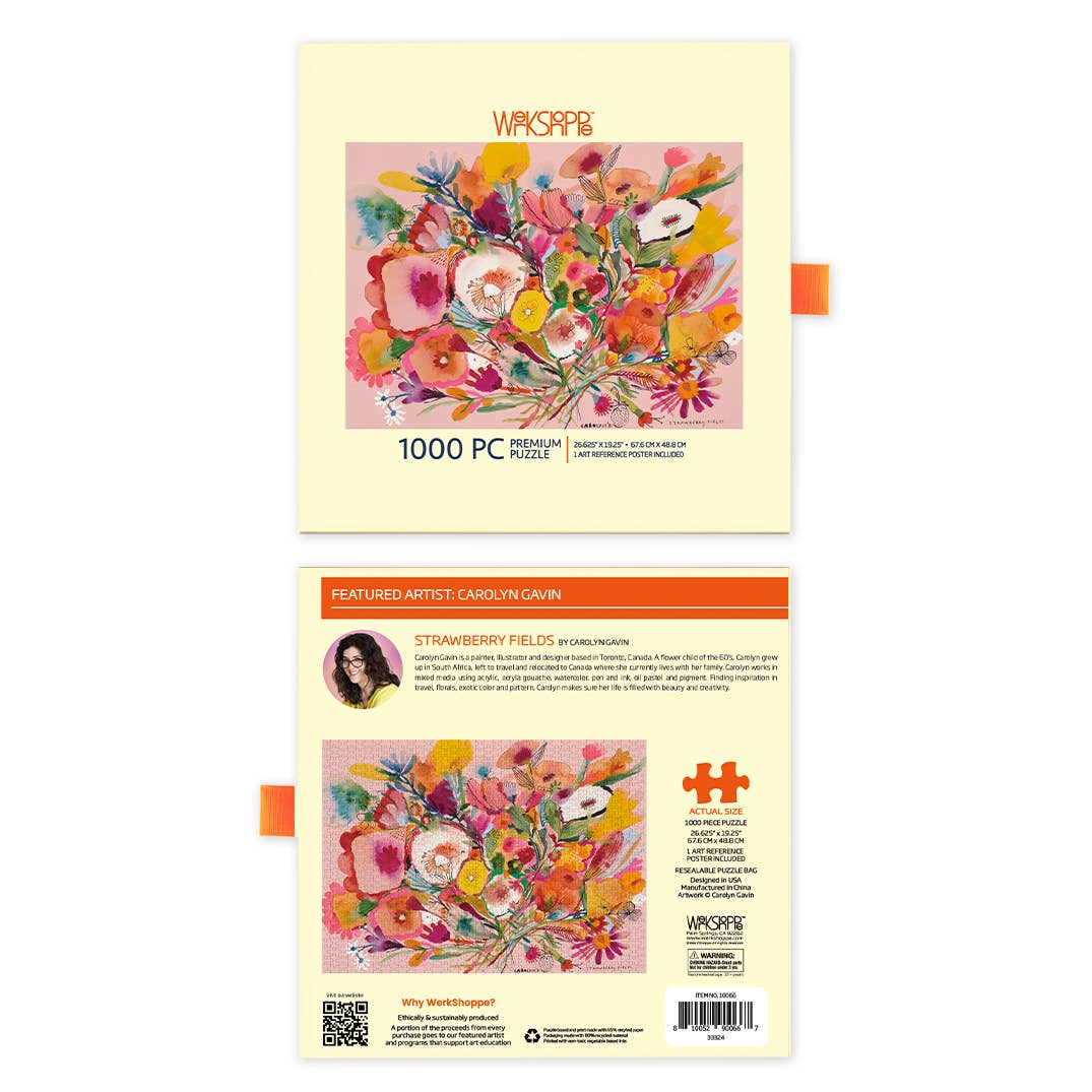 WerkShoppe Strawberry Fields | 1000 Piece Jigsaw Puzzle