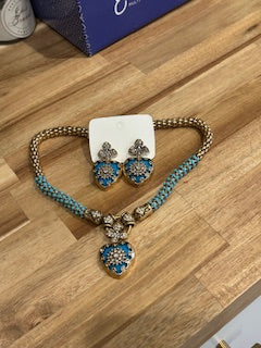 The Stella Maris Heart Necklace and Earring Set