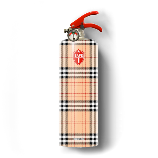 Chic Fire Safe-T Extinguisher: Heritage Plaid (BBRY)