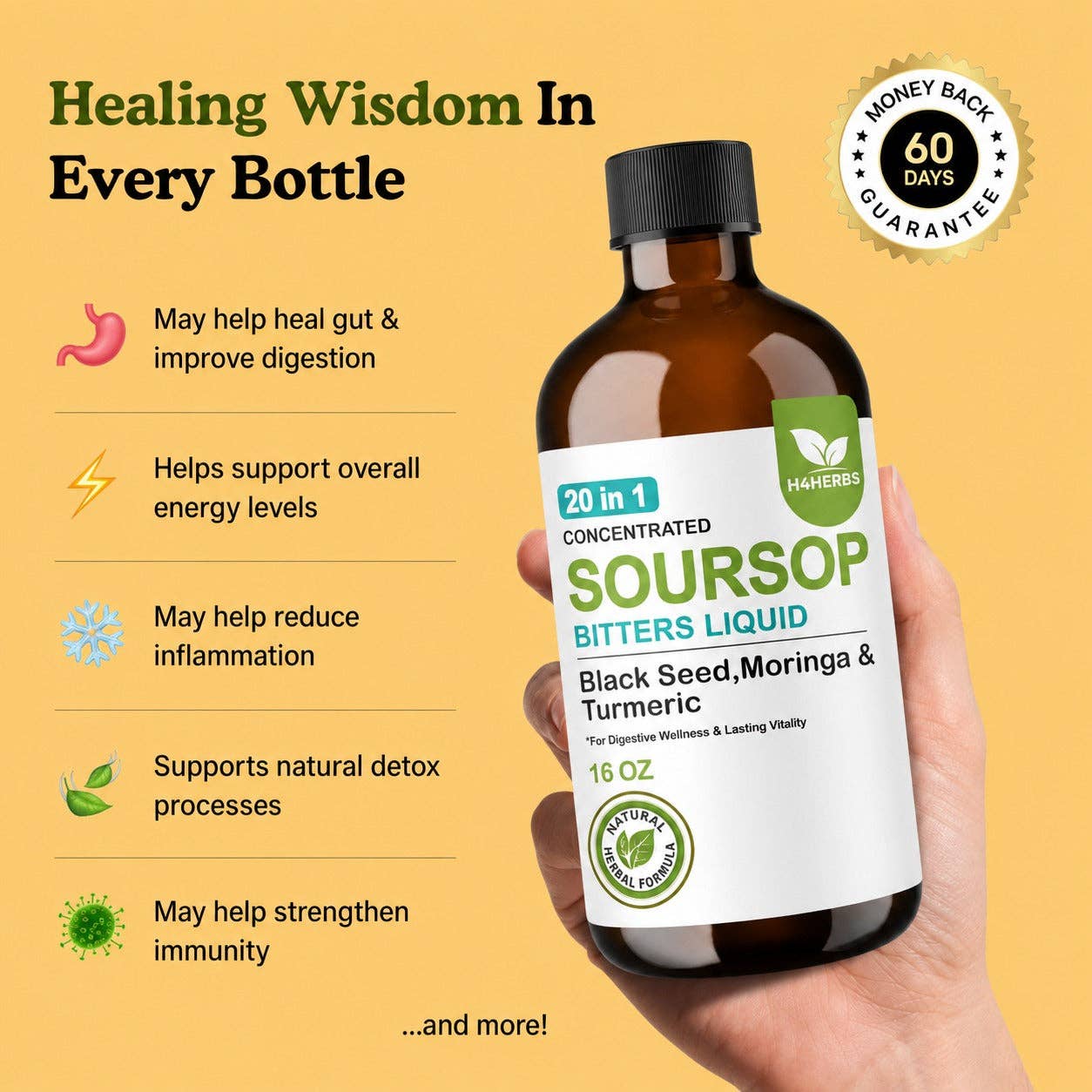 H for Herbs Soursop Bitters