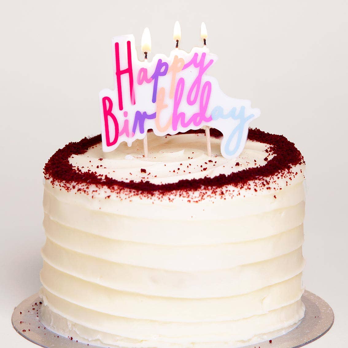 Talking Tables Pastel Happy Birthday Candle | Cake Candles |